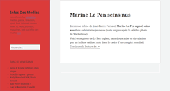 Desktop Screenshot of infos-des-medias.net