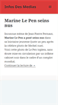 Mobile Screenshot of infos-des-medias.net