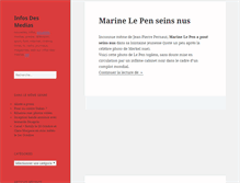 Tablet Screenshot of infos-des-medias.net